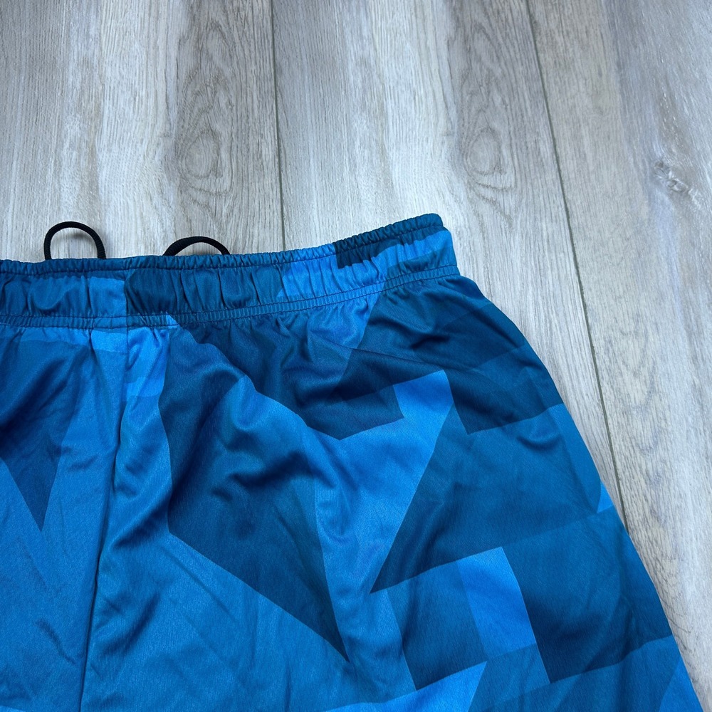 Nike Shorts Mens 2XLT Tall Blue Black Run Running Athletic Gym Geo Camo Men - Picture 7 of 9